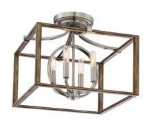 Minka-Lavery 4013-280 - COUNTRY ESTATES - 4 LIGHT SEMI FLUSH
