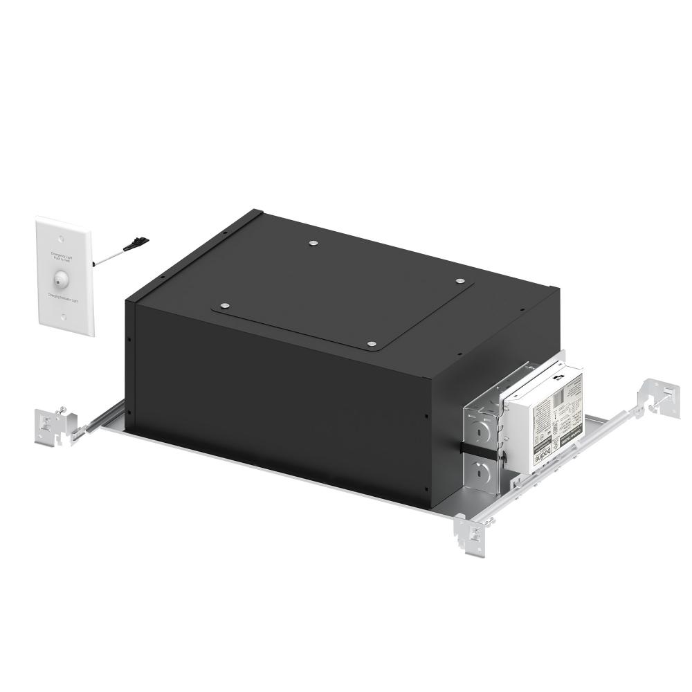 4" Iolite LED Dedicated Chicago Plenum New Construction Housing w/ EM Driver, 28W, 120V-277V