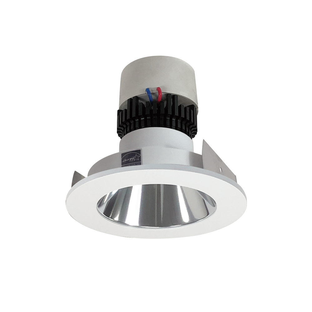 4" Pearl LED Round Retrofit Reflector, 1000lm / 12W, 3000K, Specular Clear Reflector / Matte