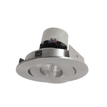 Nora NPR-4RG30XNN - 4" Pearl LED Round Adjustable Gimbal Retrofit, 1000lm / 12W, 3000K, Natural Metal Finish