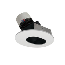 Nora NPR-4RSL27XBMPW - 4" Pearl LED Round Adjustable Slot Aperture Retrofit, 1000lm / 12W, 2700K, Black Slot Aperture /