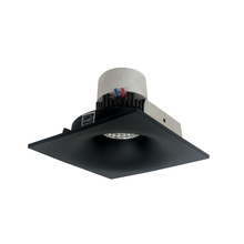 Nora NPR-4SNB35XBB - 4" Pearl LED Square Bullnose Retrofit, 1000lm / 12W, 3500K, Black Finish