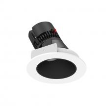 Nora NPRLV-4RSLA40XBMPW - 4" Pearl Low Voltage LED Round Adjustable Slot Retrofit, 1050lm / 11W, 3000K, Black Reflector /