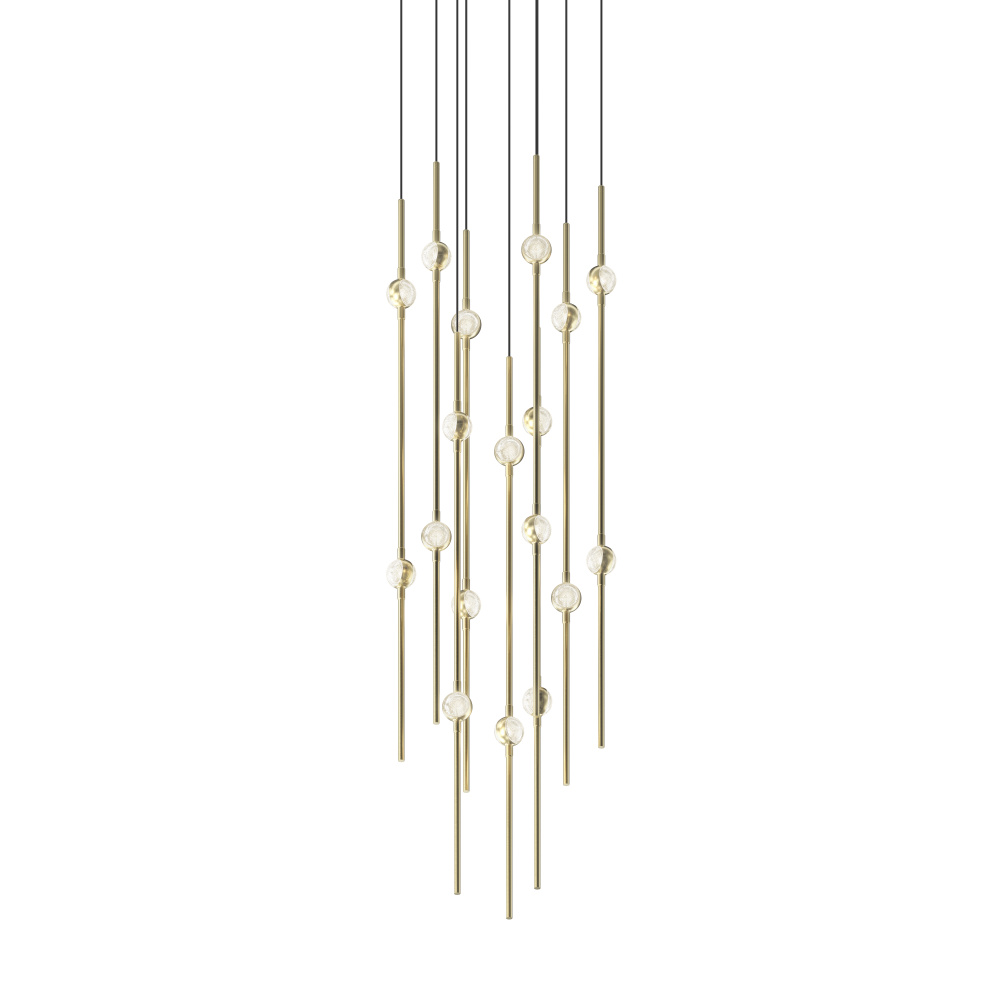 Aries 12" Round LED Pendant (2700K) w/20' Cords