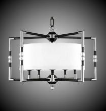American Brass & Crystal CH3703-35S-36G-ST-HL - 5 Light Magro Drum Shade Chandelier
