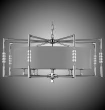 American Brass & Crystal CH3705-36G-ST-PG - 8 Light Magro Drum Shade Chandelier