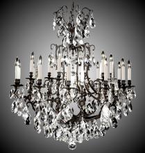 American Brass & Crystal CH7036-A-01G-PI - 12+6 Light Parisian Chandelier