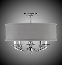 American Brass & Crystal FM5434-35S-36G-ST-PG - 19 inch Kensington Drum Shade Flush Mount