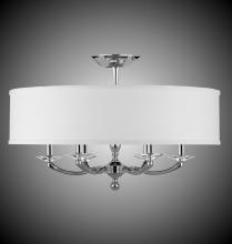 American Brass & Crystal FM5436-38G-ST-HL - 28 inch Kensington Drum Shade Flush Mount