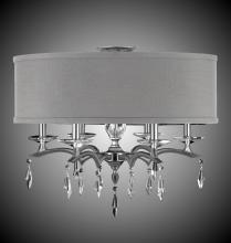 American Brass & Crystal FM5623-G-35S-36G-ST-PG - 24 inch Kaya Drum Flush Mount
