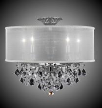 American Brass & Crystal FM6511-A-01G-ST-GL - 5 Light Llydia Semi Flush