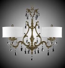 American Brass & Crystal IL9661-A-01G-ST-PG - 6 Light Chateau Island Light