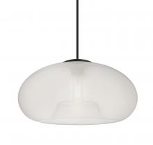 Besa Lighting 1JT-BANA15FR-EDIL-BK - Besa Pendant Bana 15 Black Frost 1x8W LED Filament