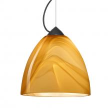 Besa Lighting 1KX-4470HN-LED-BK - Besa Vila Cable Pendant Black Honey 1x9W LED