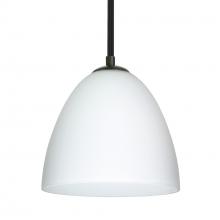 Besa Lighting 1TT-447007-LED-BK - Besa Vila LED Pendant Opal Matte Black 1x9W LED
