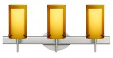 Besa Lighting 3SW-G44007-SN - Besa Pahu 4 Wall 3SW Transparent Armagnac/Opal Satin Nickel 3x40W G9