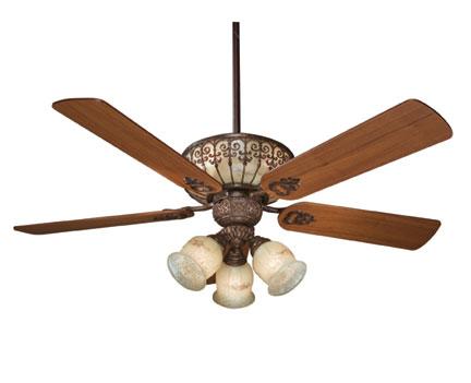 Four Light New Tortoise Shell Ceiling Fan