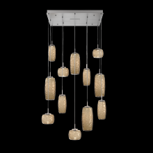 Hammerton CHB0091-12-SN-B-C01-L1 - Vessel Square 12pc Multi-Pendant