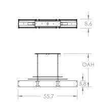 Hammerton PLB0026-0E-HB-SG-001-E2 - Urban Loft Parallel Linear - 55-Inch