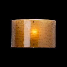 Hammerton CSB0044-0A-RB-BG-E2 - Textured Glass Round Cover Sconce