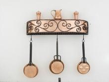 Hi-Lite MFG Co. H-90-34Y-B-BR47/B-GLD - POT RACK COLLECTION