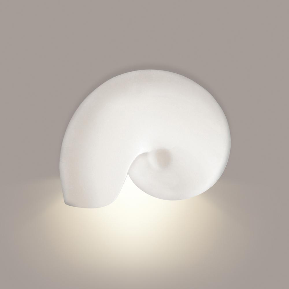 Nautilus Downlight Wall Sconce: Milk Chocolate (E26 Base Dimmable LED (Bulb included))