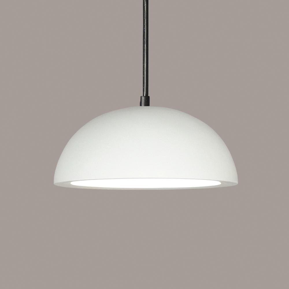 Thera Pendant: Sherwood Forest Leather (Black Cord & Canopy)
