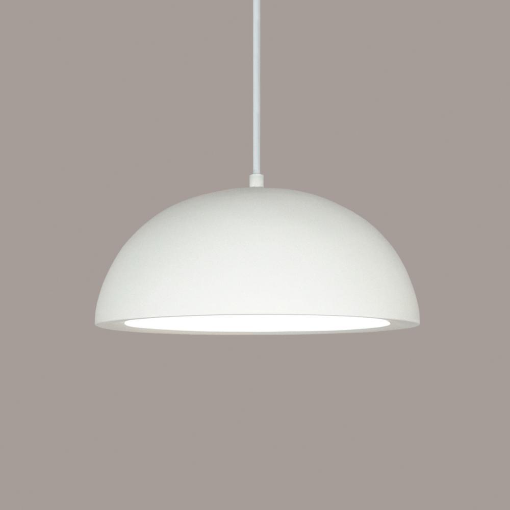 Gran Thera Pendant: Corroded Copper (White Cord & Canopy)
