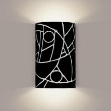 A-19 M20303-BL - Picasso Wall Sconce Black