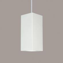 A-19 P1802-1LEDE26-PO-WCC - Gran Timor Pendant: Poppy Orange (E26 Base Dimmable LED (Bulb included)) (White Cord & Canopy)