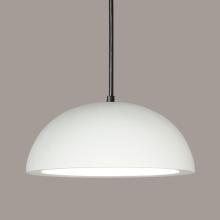 A-19 P302-A5-BCC - Gran Thera Pendant: Brick (Black Cord & Canopy)