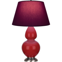 Robert Abbey RR22P - Ruby Red Double Gourd Table Lamp