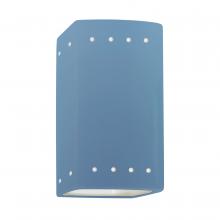 Justice Design Group CER-0925-SKBL-LED1-1000 - Small LED Rectangle w/ Perfs - Open Top & Bottom