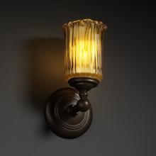 Justice Design Group GLA-8521-16-GLDC-DBRZ - Tradition 1-Light Wall Sconce