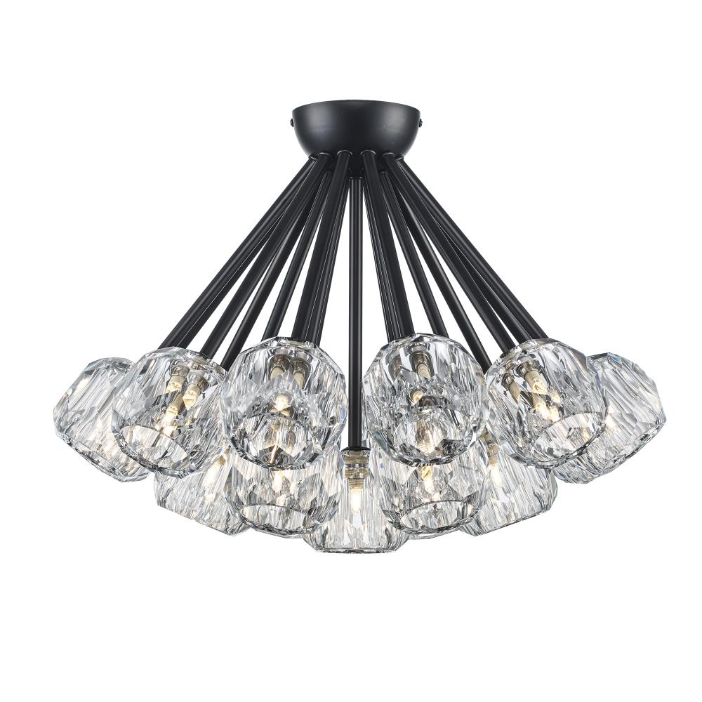 19LT SEMI FLSH ROSE CRYSTAL-BK