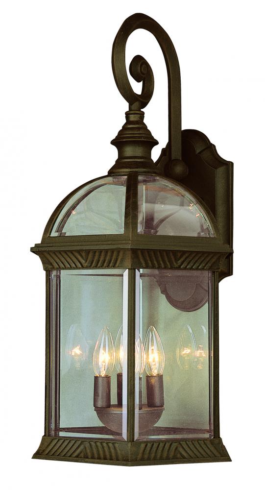 4LT WALL-LG-OUTD-BEVELED GLASS