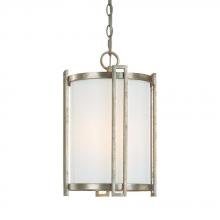 Capital 9142WG-520 - Three Light Winter Gold Framed Glass Foyer Hall Fixture