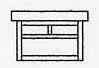 7" mission flush ceiling mount without overlay (empty)