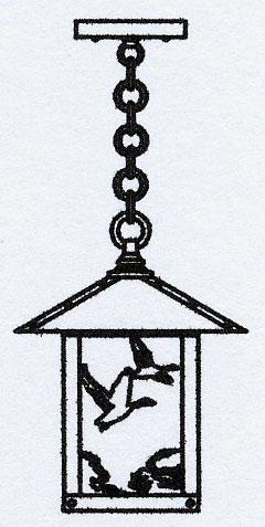 9" Timber Ridge Pendant With Goose Filigree