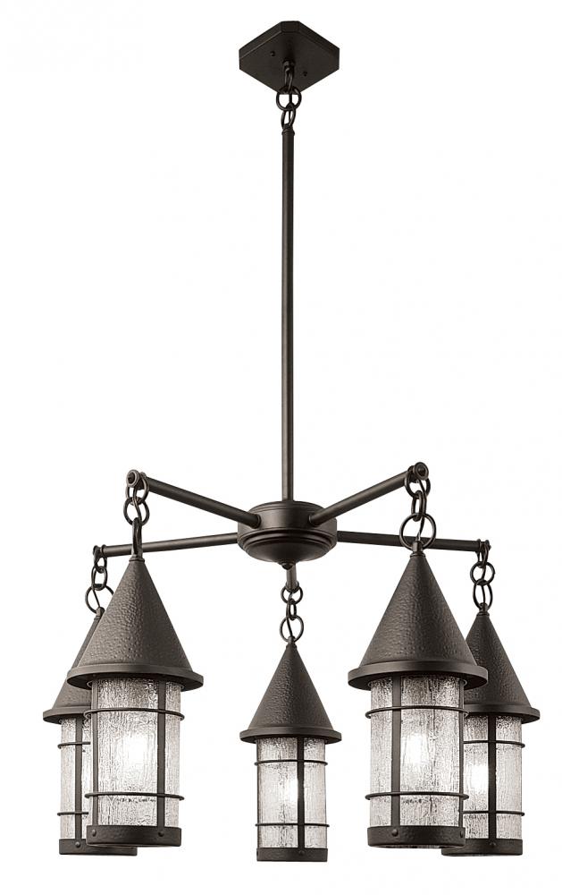 7" valencia 5 light chandelier
