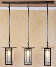Arroyo Craftsman FICH-9L/3G-AB - 9" franklin long body 3 light in-line chandelier