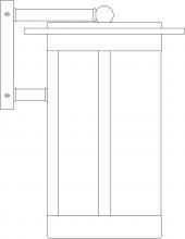 Arroyo Craftsman SAB-9M-MB - 9" Santorini Wallmount