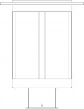 Arroyo Craftsman SAP-9AE-VP - 9" Santorini Post Mount