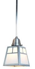 Arroyo Craftsman ASH-1TCR-BK - a-line shade one light stem mount pendant with t-bar overlay