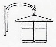 Arroyo Craftsman BB-14AM-BZ - 14" berkeley wall mount