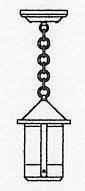 Arroyo Craftsman BH-6CR-S - 6" berkeley pendant
