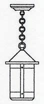 Arroyo Craftsman BH-7AM-RB - 7" berkeley pendant