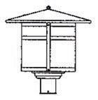 Arroyo Craftsman BP-17AM-BZ - 17" berkeley post mount