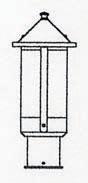 Arroyo Craftsman BP-6LAM-RC - 6" berkeley long body post mount
