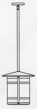 Arroyo Craftsman BSH-11LAM-RC - 11" berkeley long body stem hung pendant
